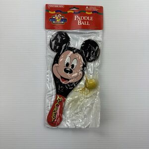 Vintage Disney Mickey Mouse Paddle Ball 1995 Sealed Tootsietoy Toy Nostalgia